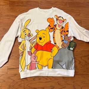 Disney Winnie the Pooh Character Crewneck Sweater